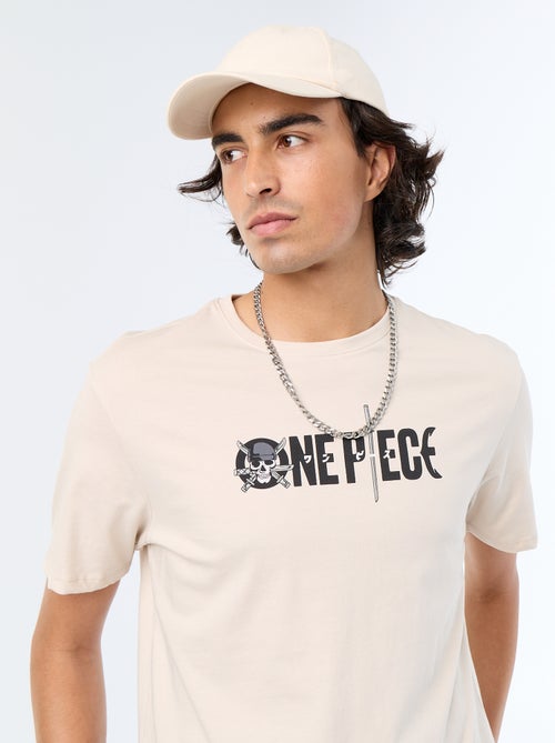 Tee-shirt 'One Piece' manches courtes - Kiabi