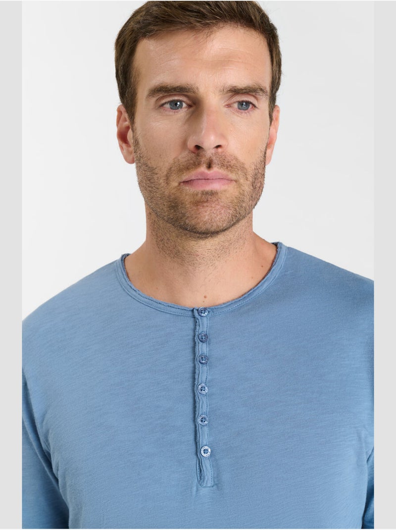 Tee-Shirt ONEO 'Le Temps Des Cerises' Bleu - Kiabi