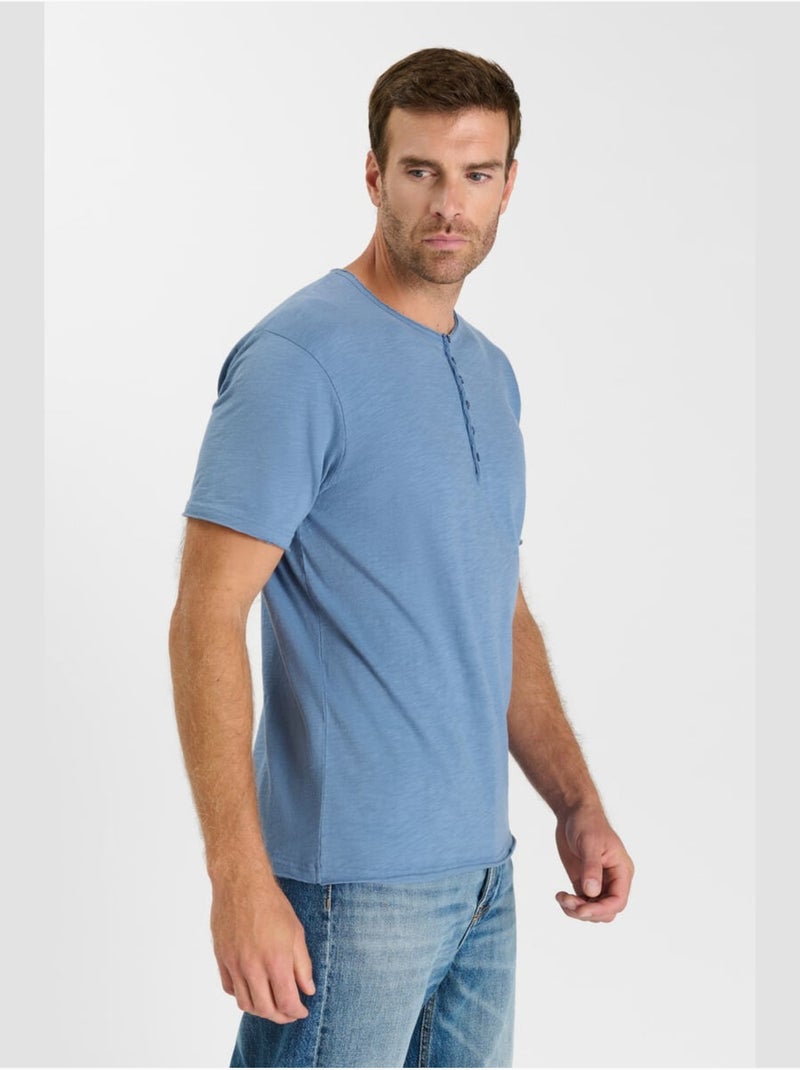 Tee-Shirt ONEO 'Le Temps Des Cerises' Bleu - Kiabi