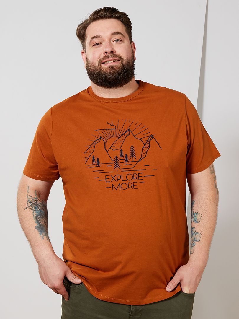 Tee-shirt orange - Kiabi