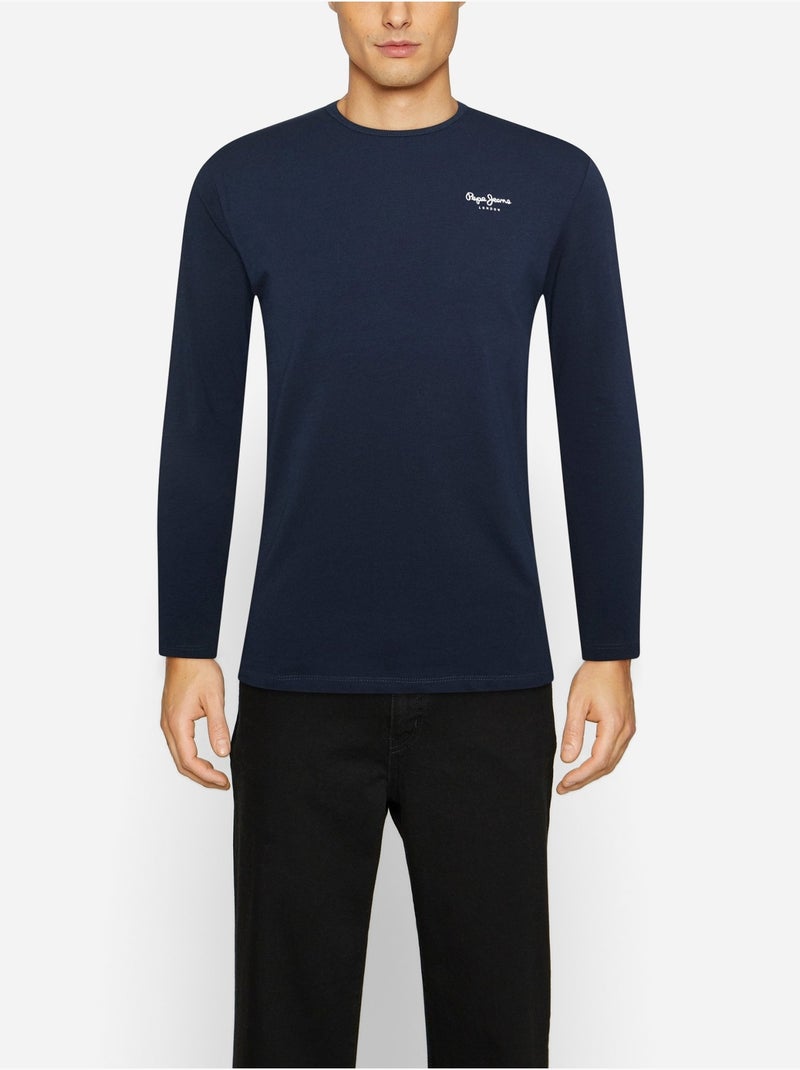 Tee Shirt Original basic - Pepe Jeans Bleu - Kiabi
