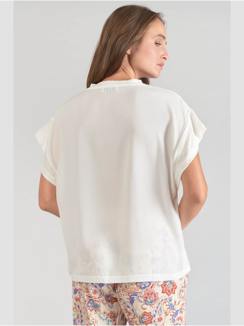 Tee-Shirt OVERS 'Le Temps Des Cerises' Blanc - Kiabi