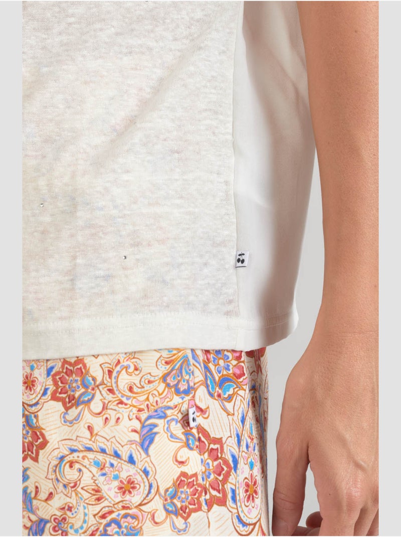 Tee-Shirt OVERS 'Le Temps Des Cerises' Blanc - Kiabi