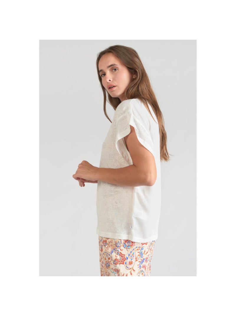 Tee-Shirt OVERS 'Le Temps Des Cerises' Blanc - Kiabi