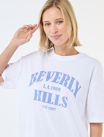 Tee-shirt oversize à message