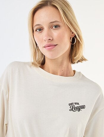 Tee-shirt oversize à message