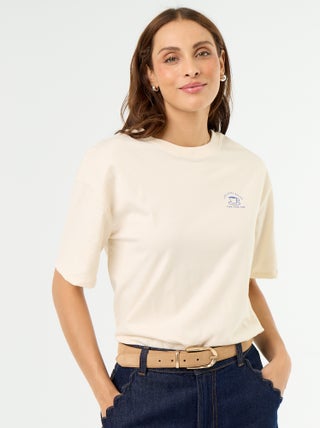 Tee-shirt oversize à message