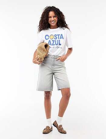 Tee-shirt oversize à message