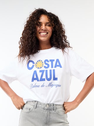 Tee-shirt oversize à message
