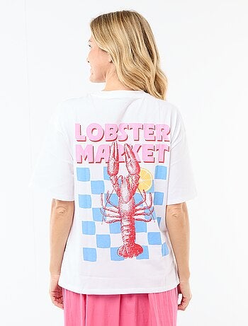 Tee-shirt oversize à message