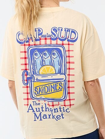 Tee-shirt oversize à message