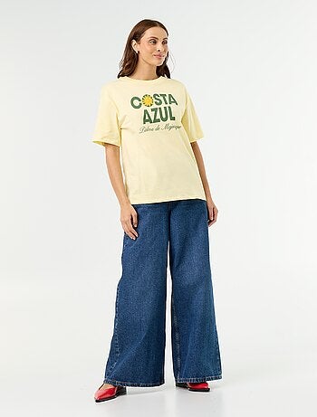Tee-shirt oversize à message