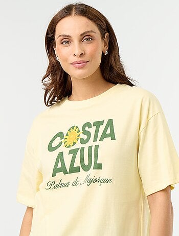 Tee-shirt oversize à message