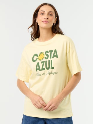 Tee-shirt oversize à message