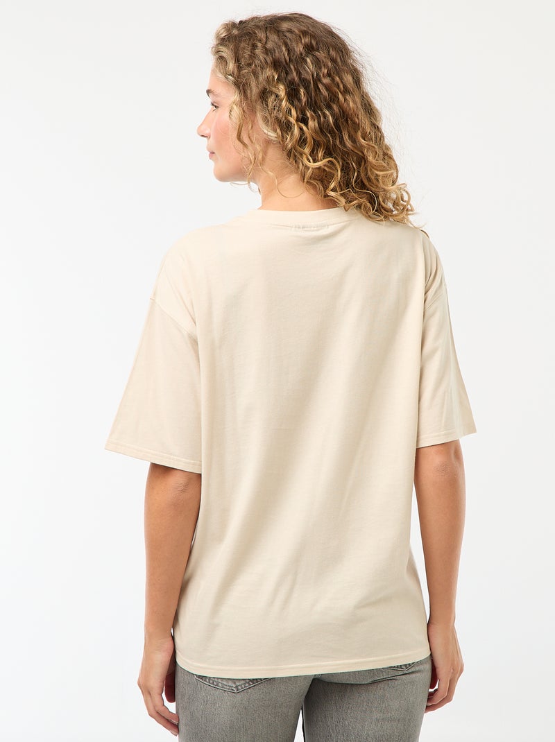 Tee-shirt oversize 'Amy Winehouse' Gris - Kiabi