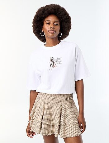 Tee-shirt oversize avec print dalmatien