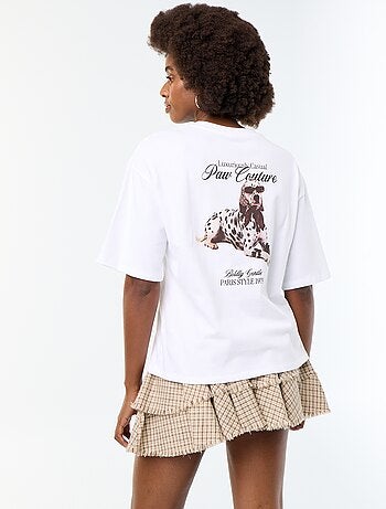 Tee-shirt oversize avec print dalmatien