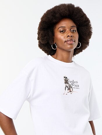 Tee-shirt oversize avec print dalmatien