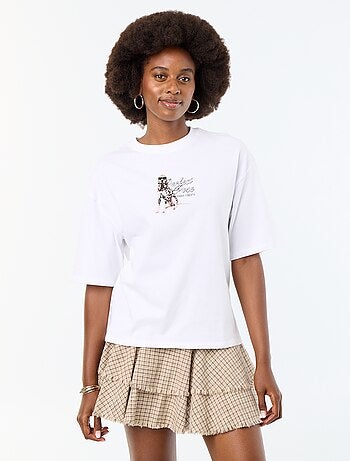 Tee-shirt oversize avec print dalmatien