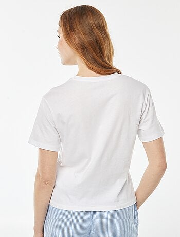 Tee-shirt oversize avec print devant