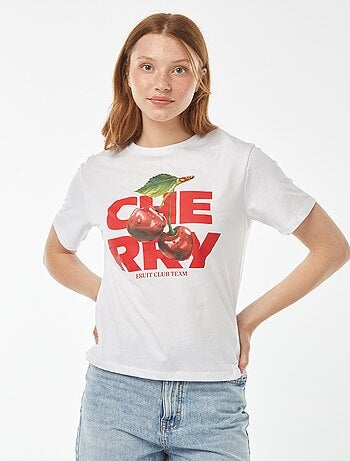 Tee-shirt oversize avec print devant