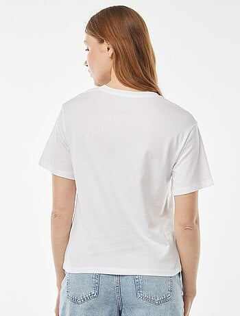 Tee-shirt oversize avec print devant