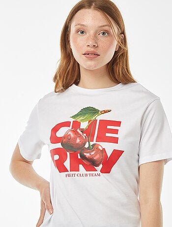 Tee-shirt oversize avec print devant