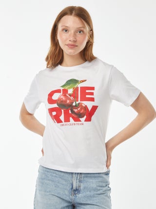Tee-shirt oversize avec print devant