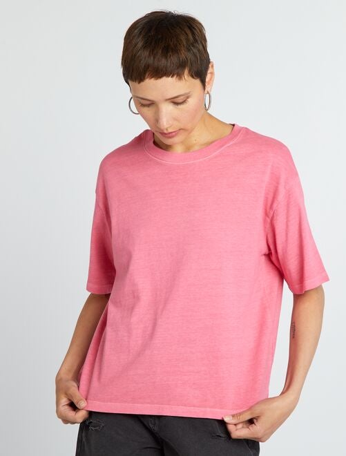 Tee-shirt oversize délavé - Kiabi