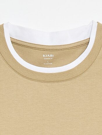 Tee-shirt oversize effet 2-en-1 +1m90