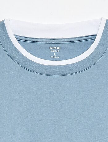 Tee-shirt oversize effet 2-en-1 +1m90