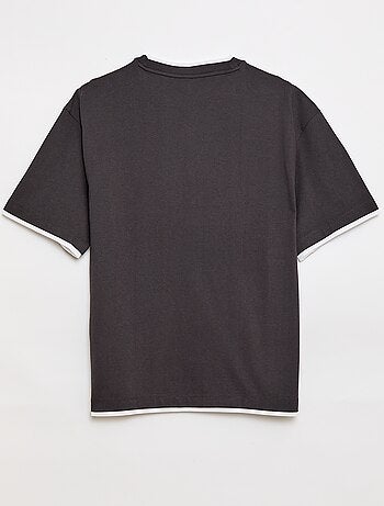 Tee-shirt oversize effet 2-en-1 +1m90