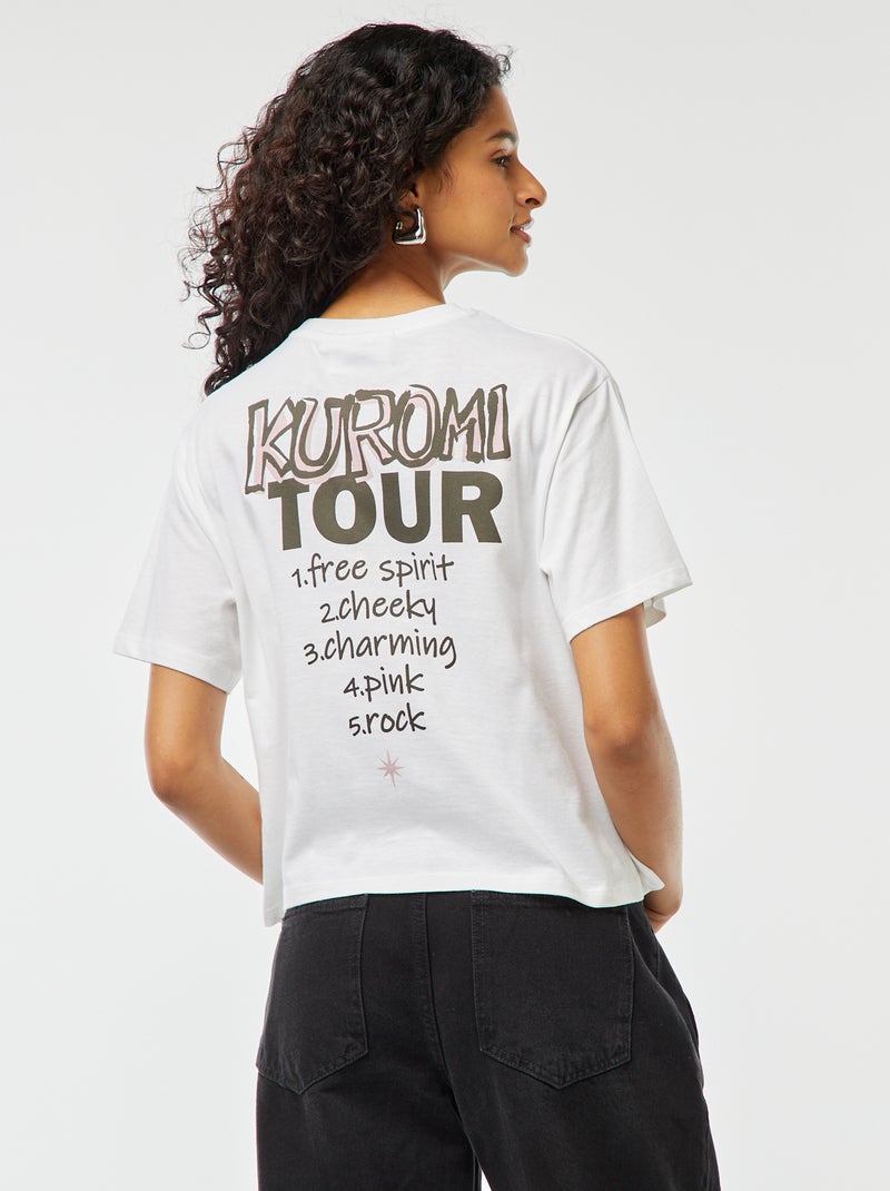 Tee-shirt oversize 'Hello Kitty' Blanc - Kiabi
