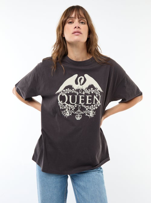 Tee-shirt oversize 'Queen' - Kiabi