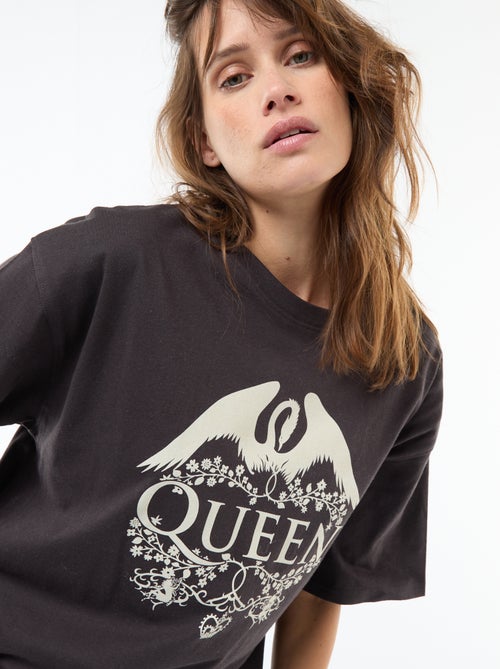 Tee-shirt oversize 'Queen' - Kiabi