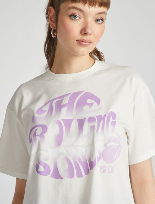 Tee-shirt oversize 'The Rolling Stones' - Kiabi