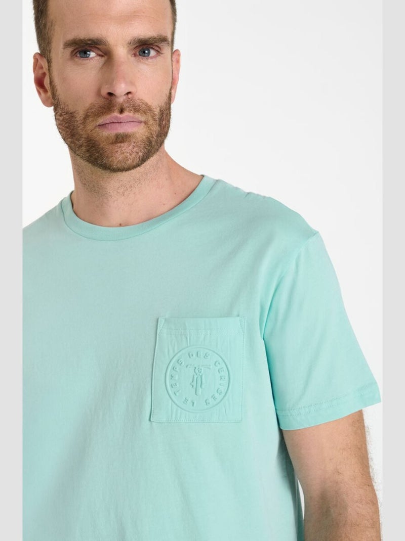 Tee-Shirt PAIA 'Le Temps Des Cerises' Bleu - Kiabi