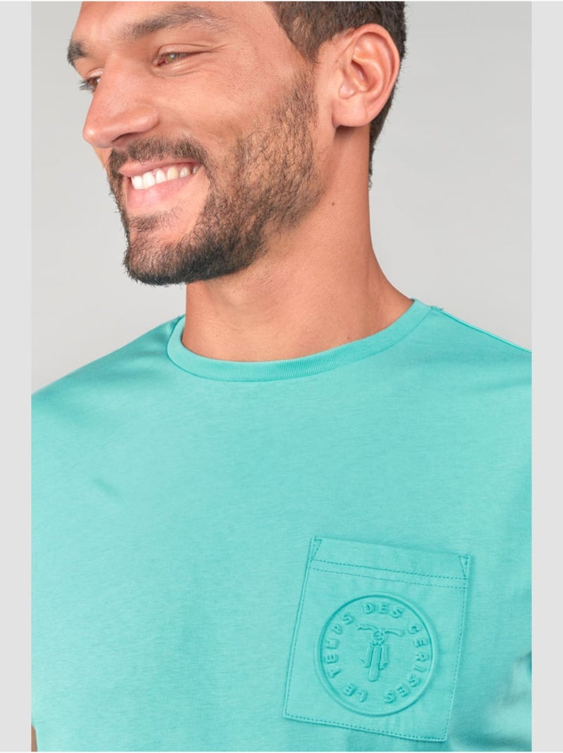 Tee-Shirt PAIA 'Le Temps Des Cerises' Bleu - Kiabi