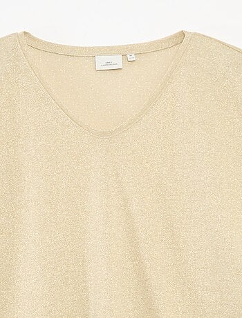 Tee-shirt pailleté 'Only Carmakoma'