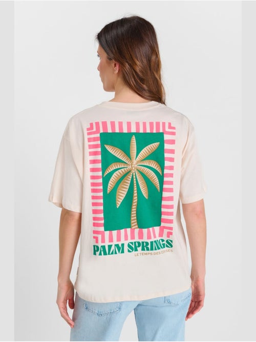 Tee-Shirt PALMS 'Le Temps Des Cerises' - Kiabi Tee-Shirt PALMS 'Le Temps Des Cerises' - Kiabi
