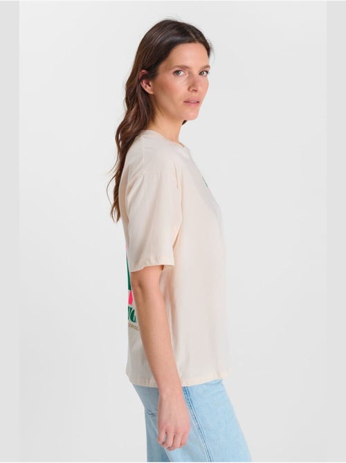 Tee-Shirt PALMS 'Le Temps Des Cerises' - Kiabi Tee-Shirt PALMS 'Le Temps Des Cerises' - Kiabi