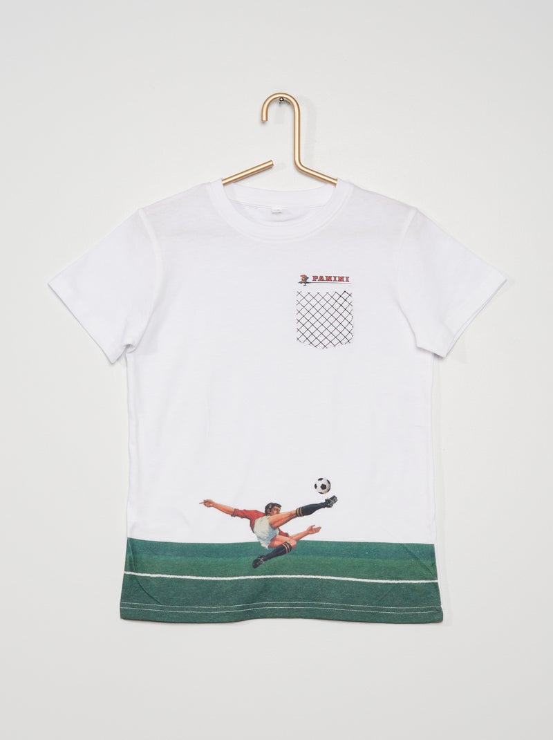 Tee-shirt 'Panini' blanc - Kiabi