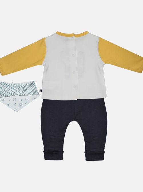 TEE SHIRT + PANTALON + BAVOIR FAR - Kiabi