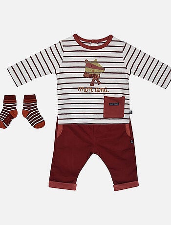 TEE SHIRT PANTALON CHAUSSETTES FRED