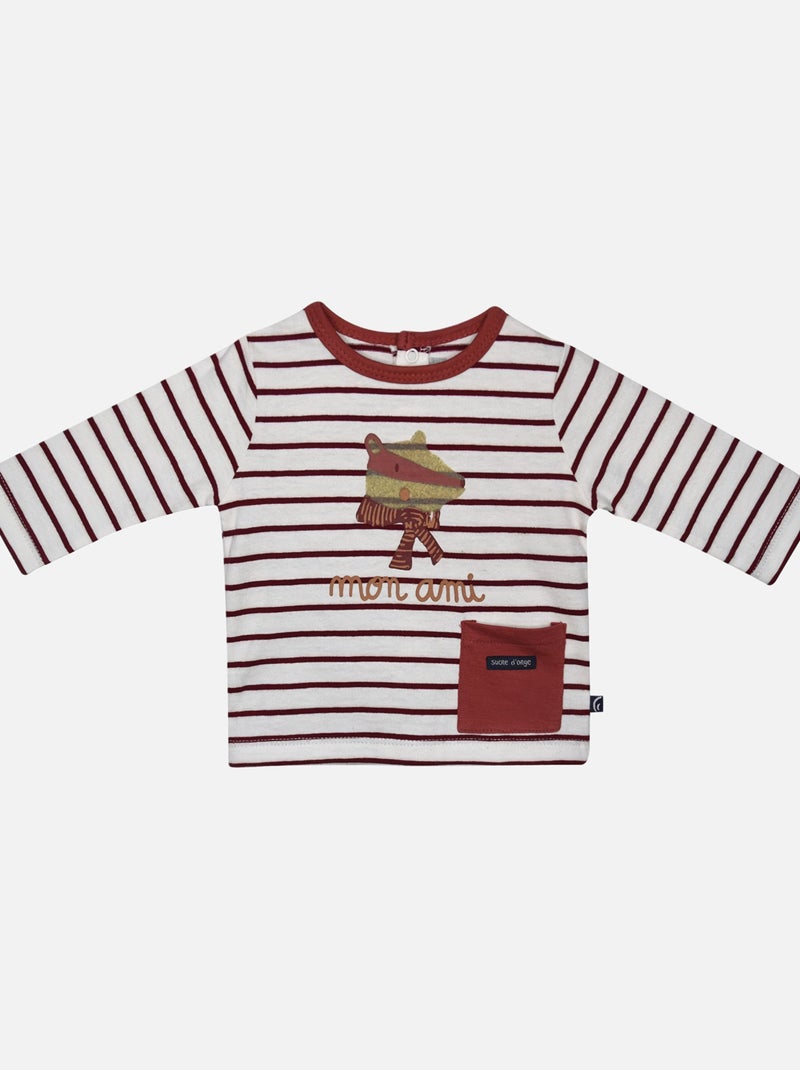 TEE SHIRT PANTALON CHAUSSETTES FRED Rouge - Kiabi