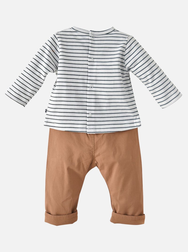 TEE SHIRT PANTALON DANITO Beige - Kiabi