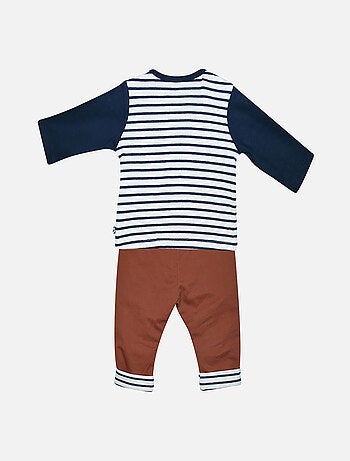 TEE SHIRT PANTALON FLORIANO MAILLE BEBE