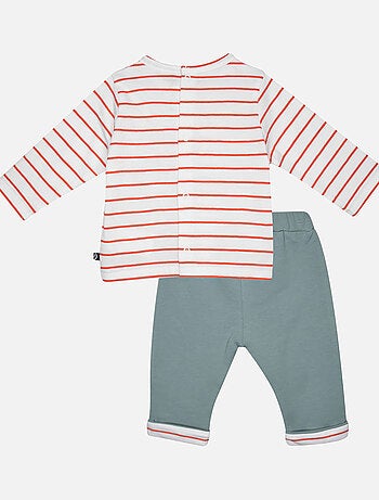 TEE SHIRT PANTALON GAINIER MAILLE BEBE