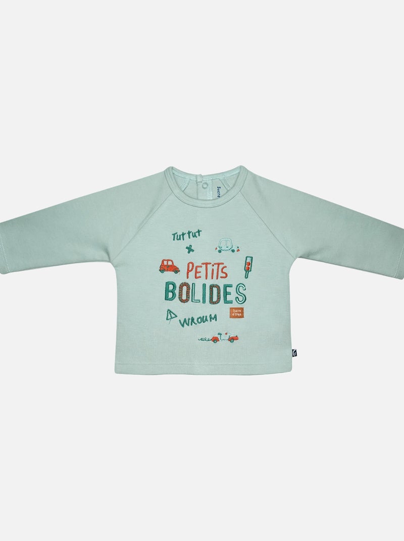 TEE SHIRT PANTALON IAEL INTERLOCK BEBE Vert - Kiabi