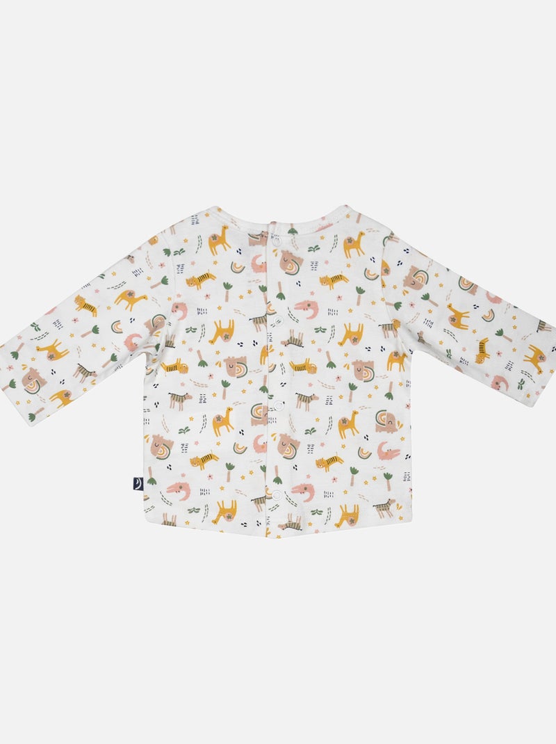TEE SHIRT PANTALON LAMBERT MANCHES LONGUES NAISSANCE Blanc - Kiabi